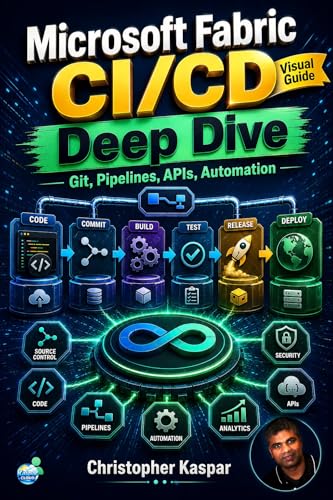 Microsoft Fabric CI/CD Deep Dive - Visual Guide: How Git, Deployment Pipelines, APIs, and Variable Libraries Transform Analytics Delivery book cover